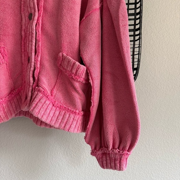 Free people We The Free Cute In This Cardi hot pink - Picture 3 of 6